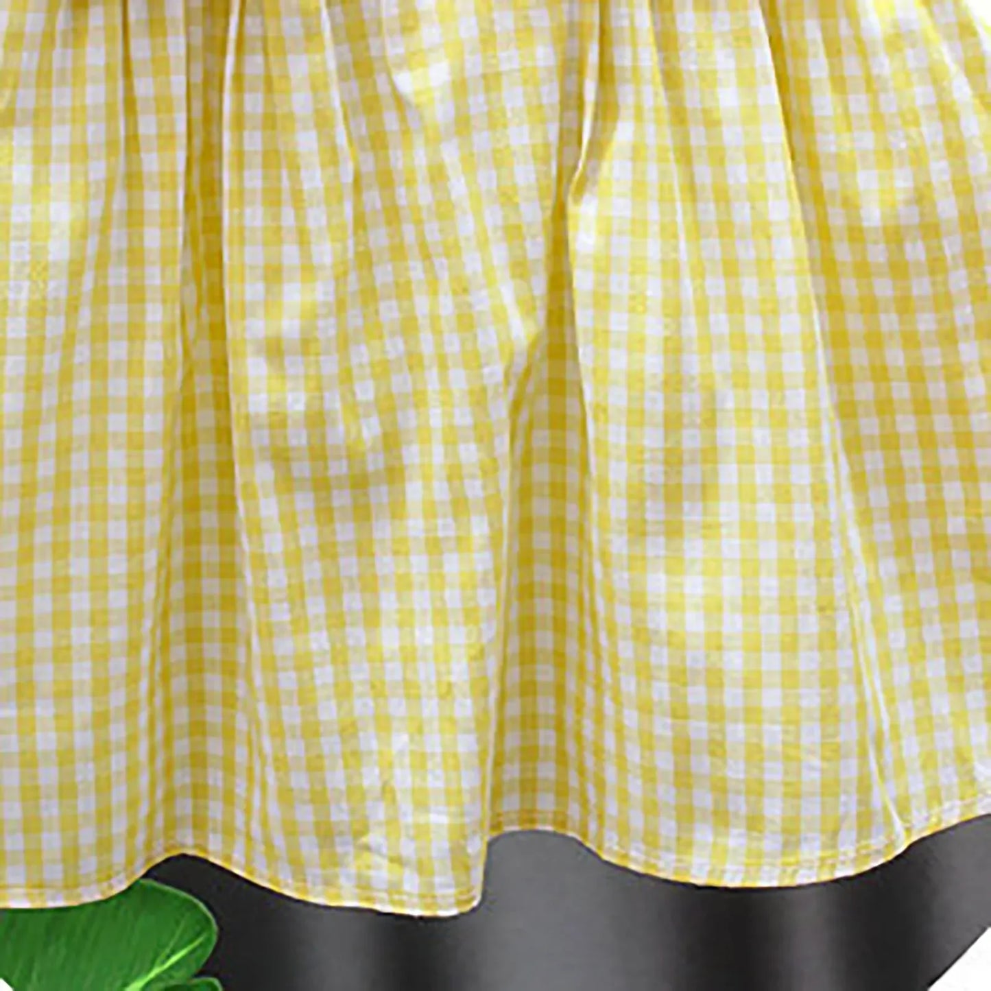 Cute Fruit Cotton Set - Plaid Top & Shorts