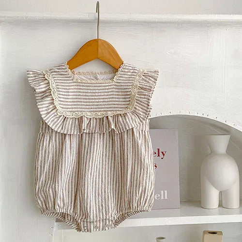 Pinstripe A-Line Summer Dress