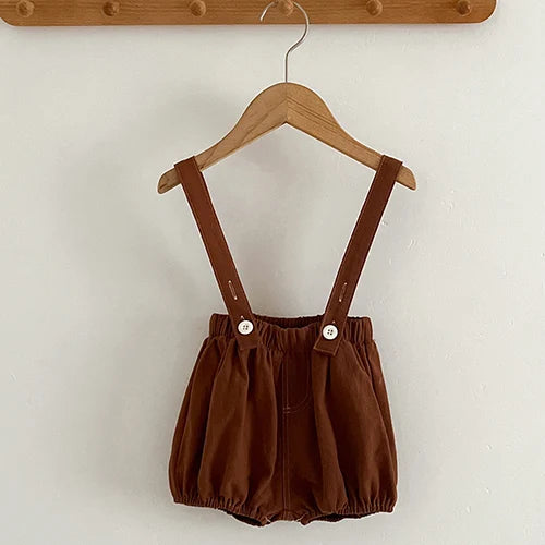 Chocolate Cotton Summer Jumpsuit