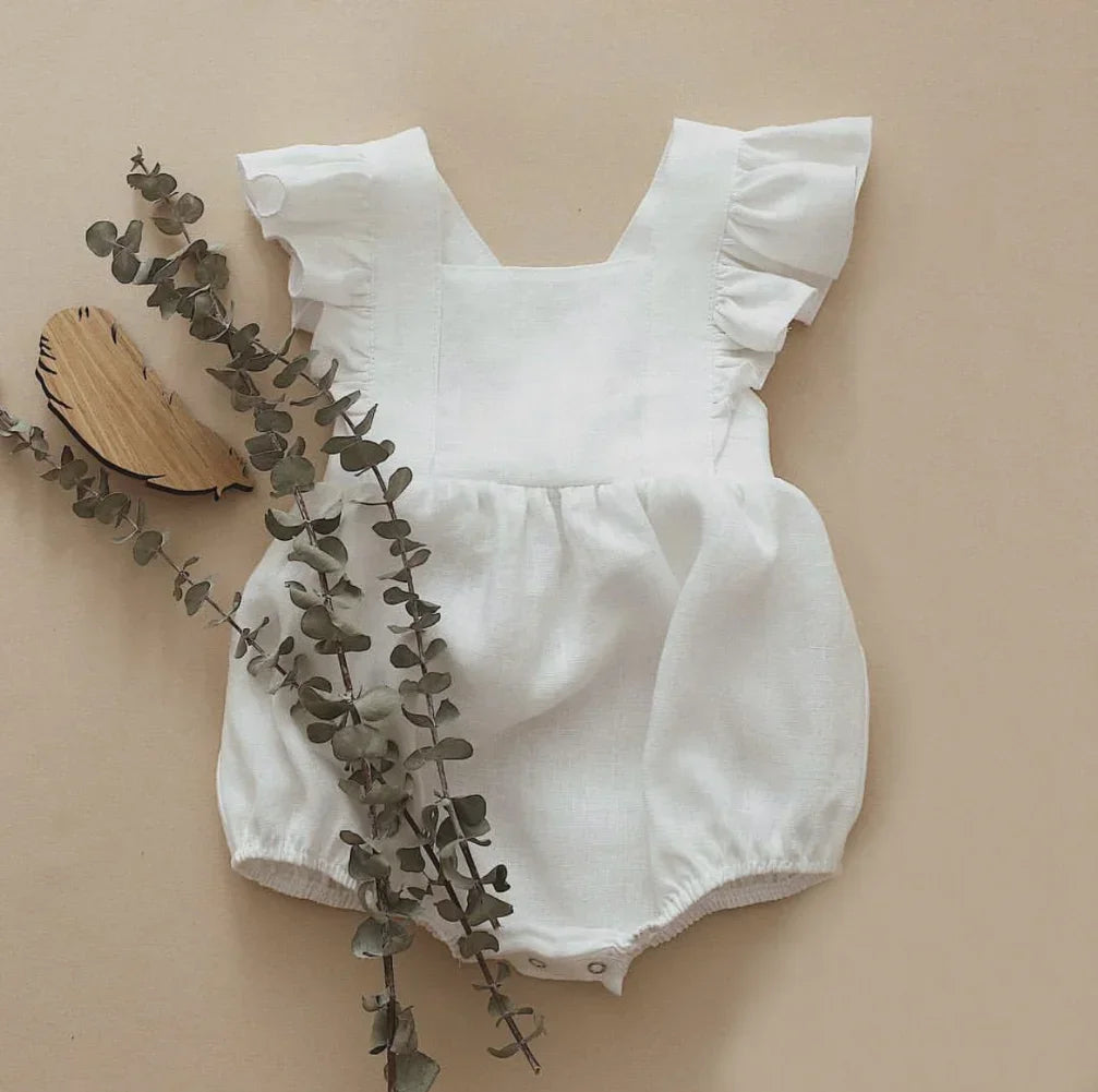 Ruffles Cotton & Linen Romper