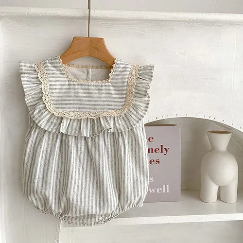 Pinstripe A-Line Summer Dress