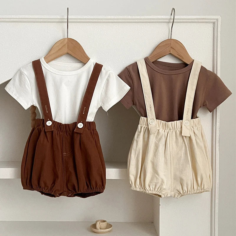 Chocolate Cotton Summer Jumpsuit