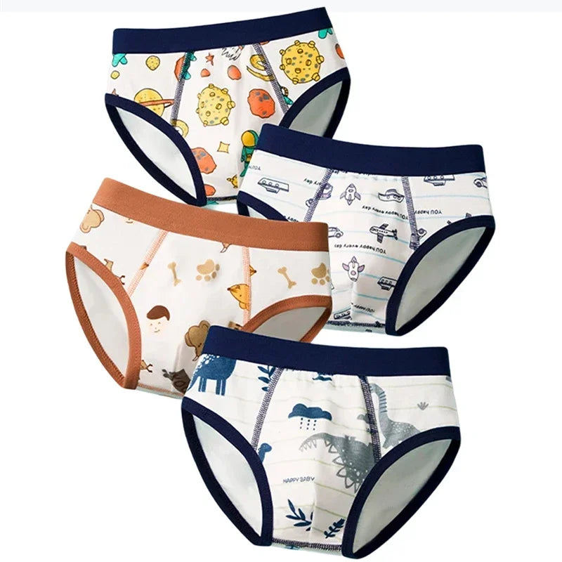 4-Pack Kids Cotton Briefs