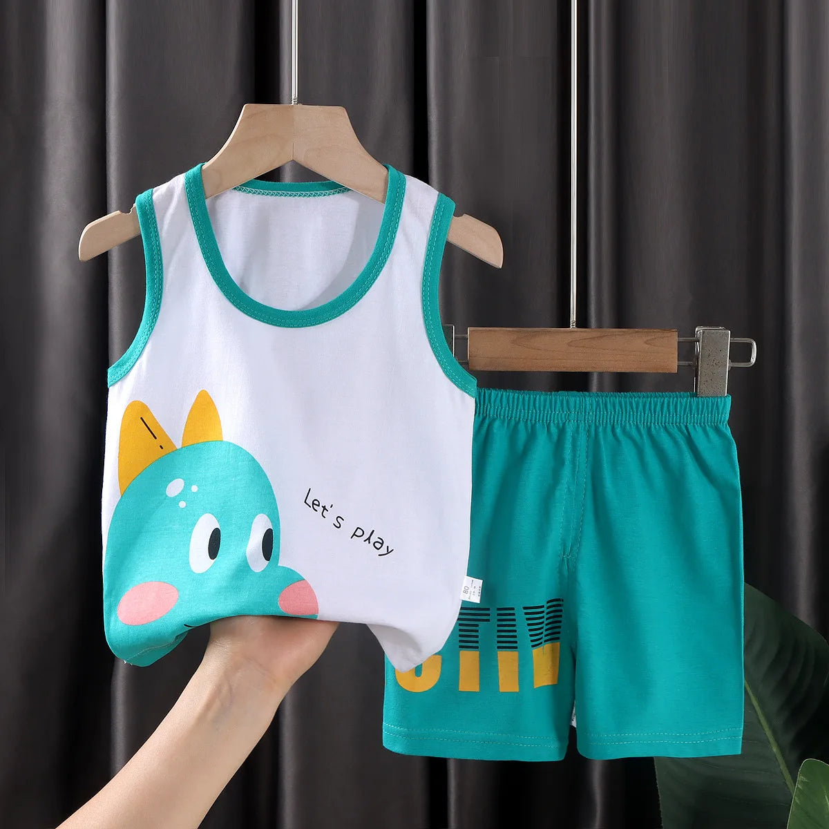 Super Summer Cotton Vest & Shorts Set