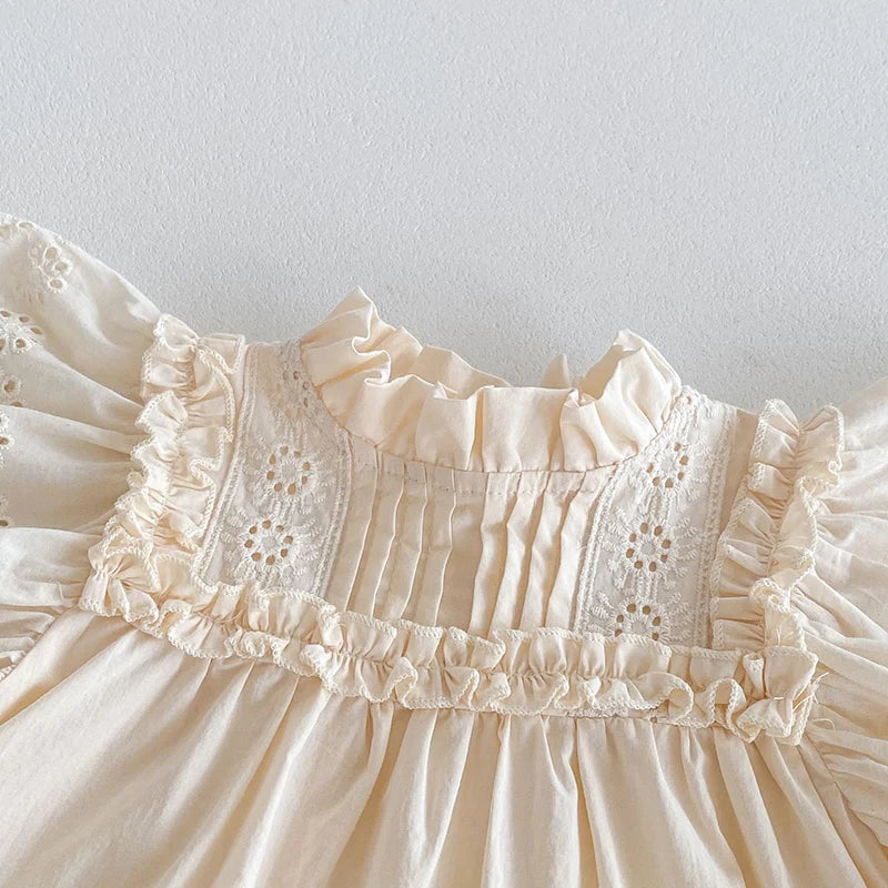 Princess Lace Flying Sleeve Dress