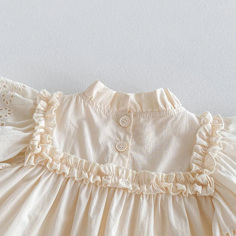 Princess Lace Flying Sleeve Dress