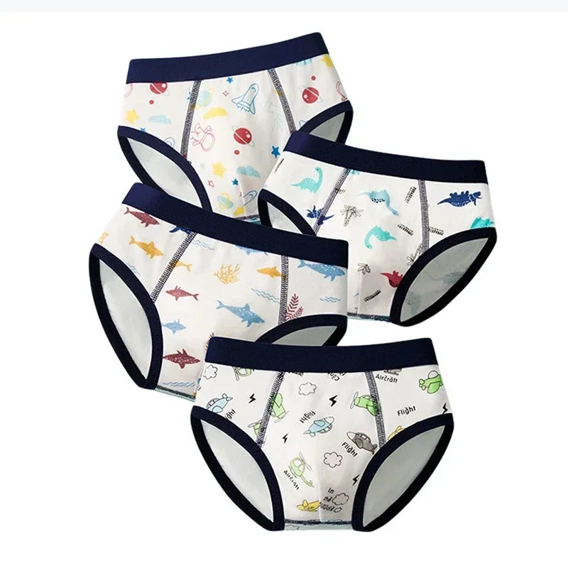 4-Pack Kids Cotton Briefs