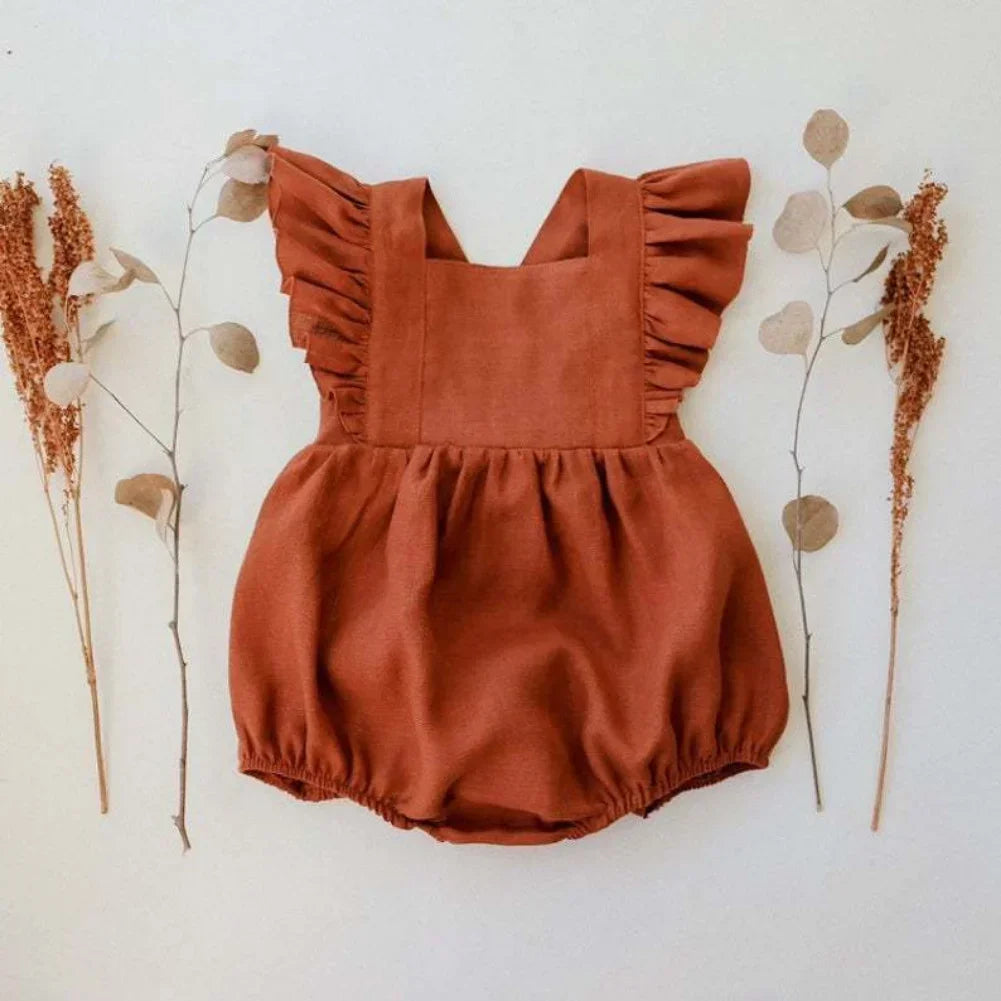 Ruffles Cotton & Linen Romper