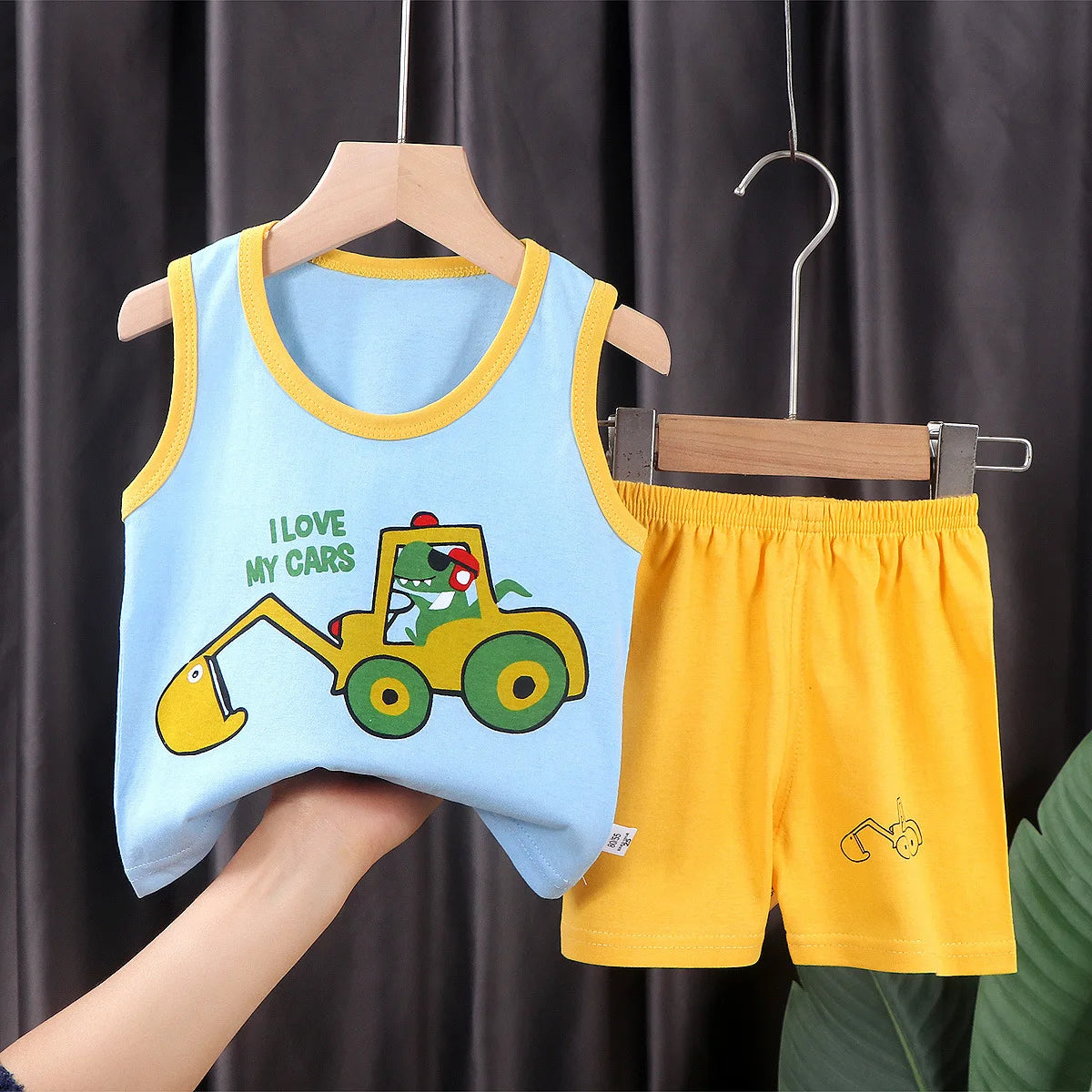 Super Summer Cotton Vest & Shorts Set