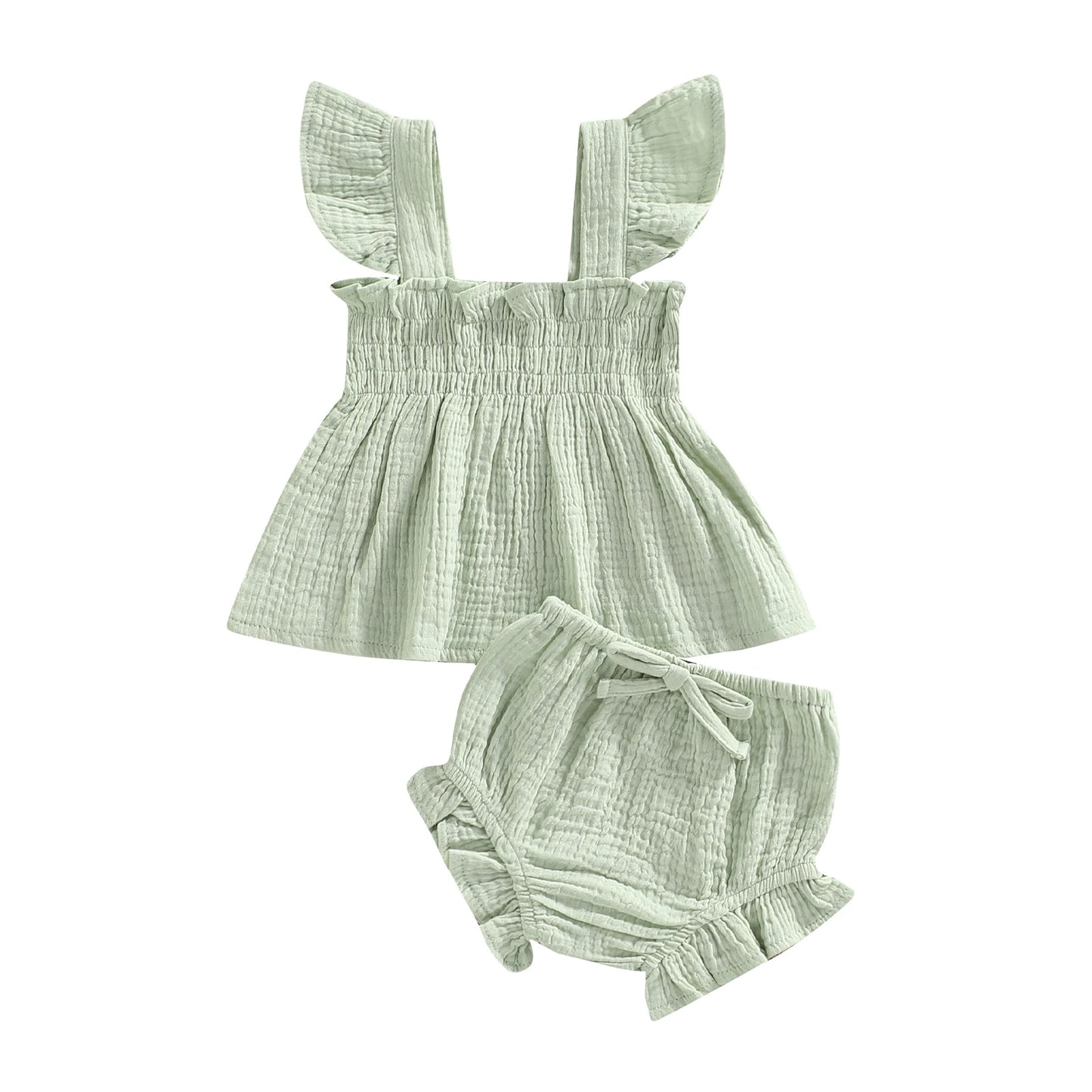 Charming Cotton Linen Suit Set