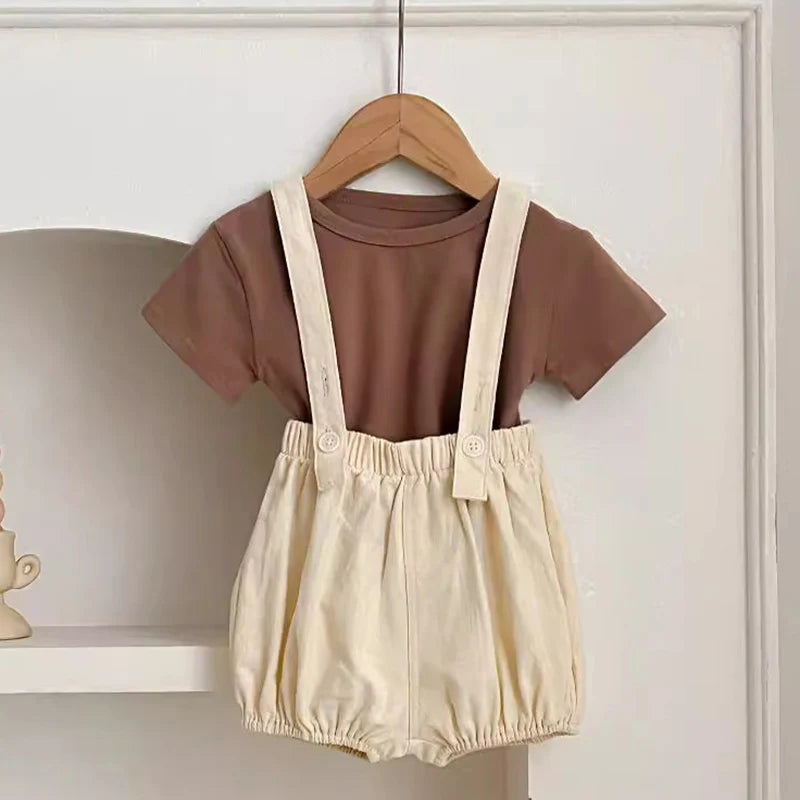 Chocolate Cotton Summer Jumpsuit