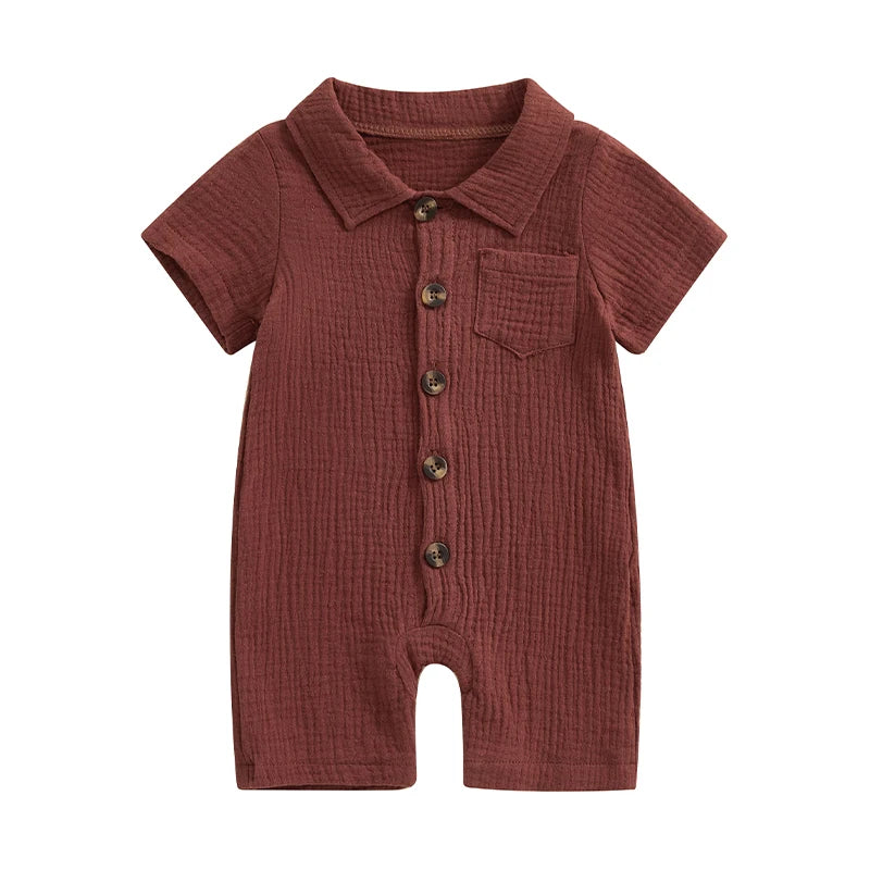 Newborn Short Sleeve Jumpsuit