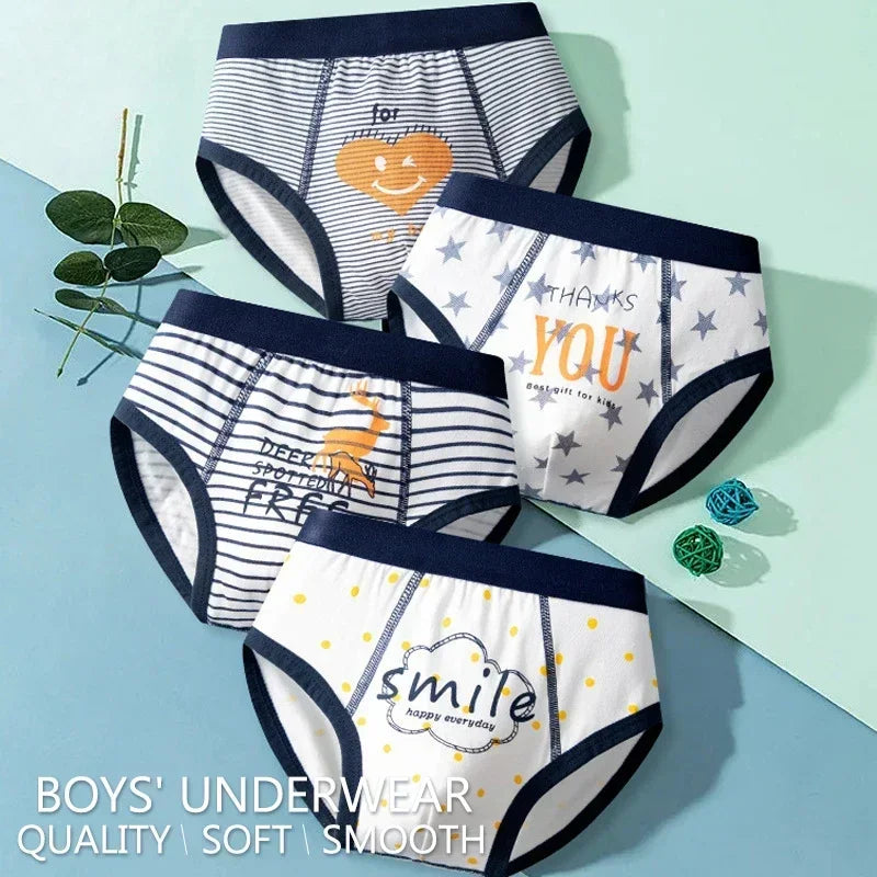 4-Pack Kids Cotton Briefs