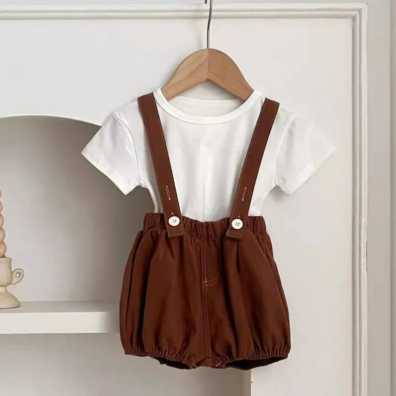 Chocolate Cotton Summer Jumpsuit