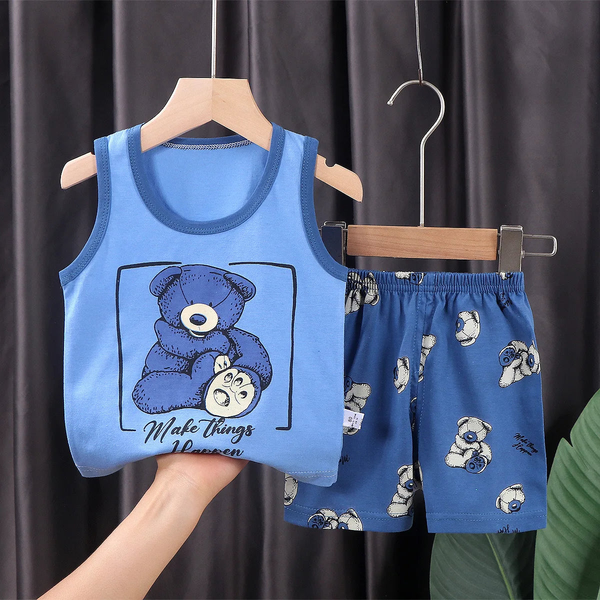 Super Summer Cotton Vest & Shorts Set