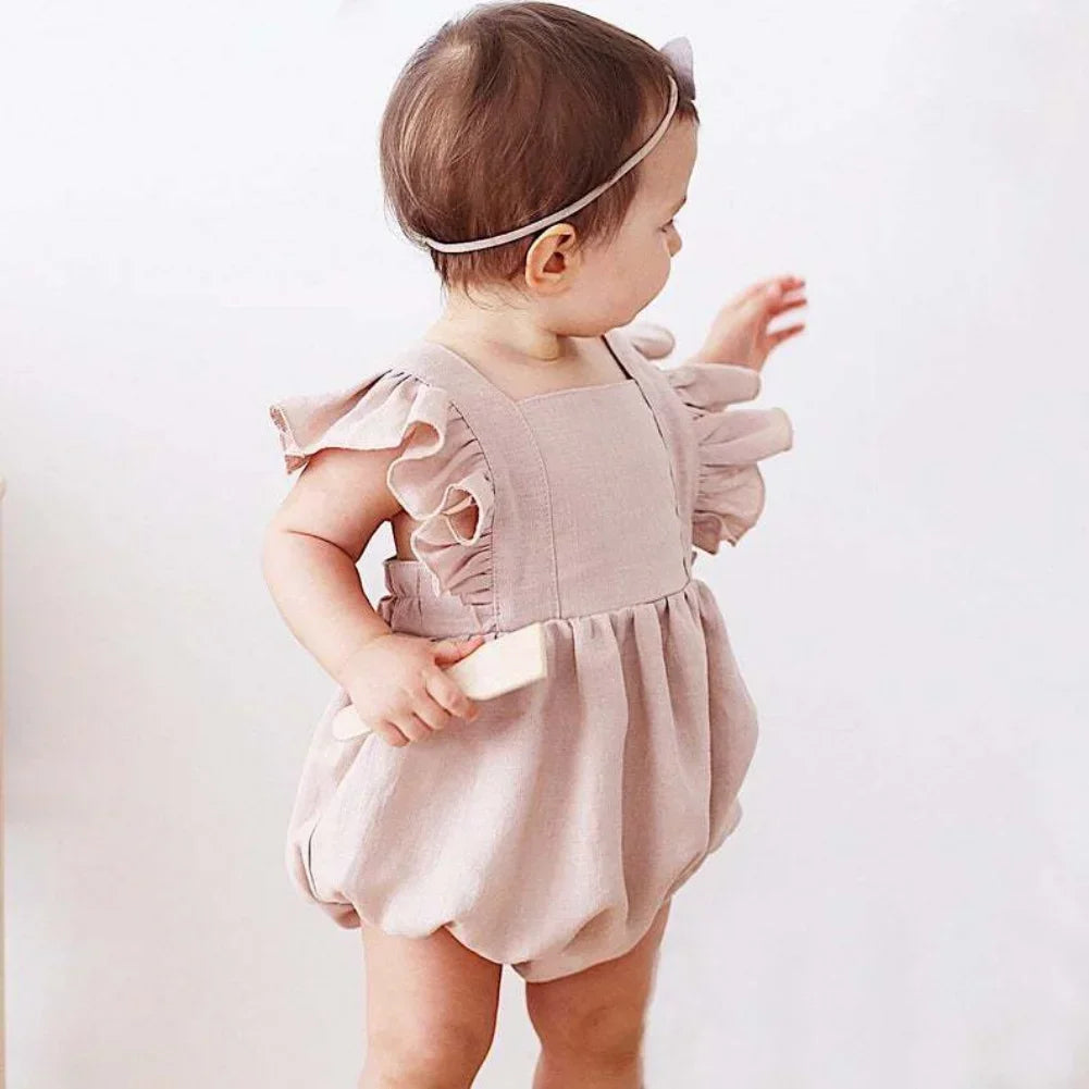 Ruffles Cotton & Linen Romper