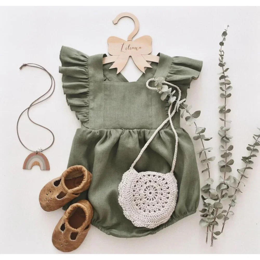 Ruffles Cotton & Linen Romper