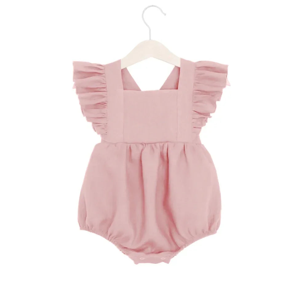 Ruffles Cotton & Linen Romper