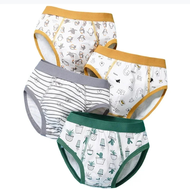 4-Pack Kids Cotton Briefs