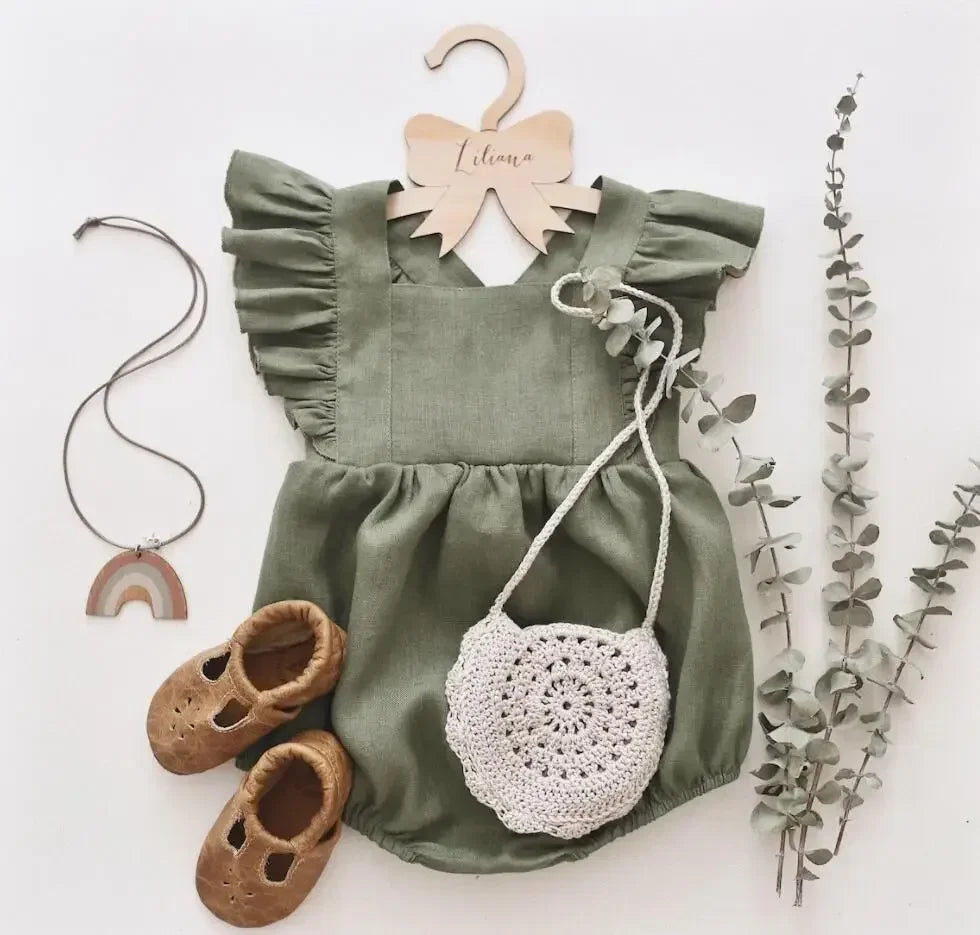 Ruffles Cotton & Linen Romper
