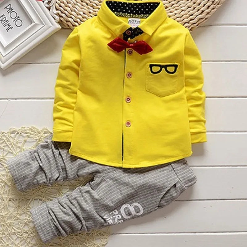 Smarty Pants Bowtie Shirt & Pants Set