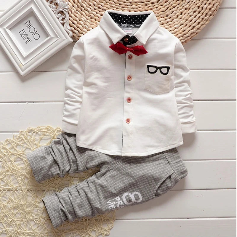 Smarty Pants Bowtie Shirt & Pants Set