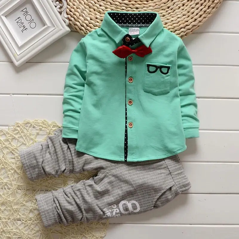 Smarty Pants Bowtie Shirt & Pants Set