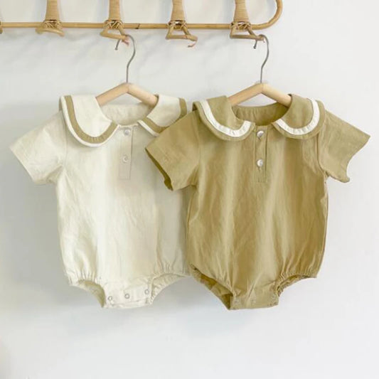 Preppy Style Eco-Friendly Baby Rompers