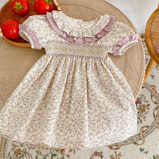Floral Cotton Princess Dress