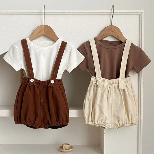 Chocolate Cotton Summer Jumpsuit