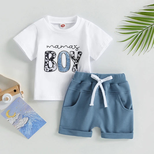 "Mama's Boy" Casual t-shirt and shorts