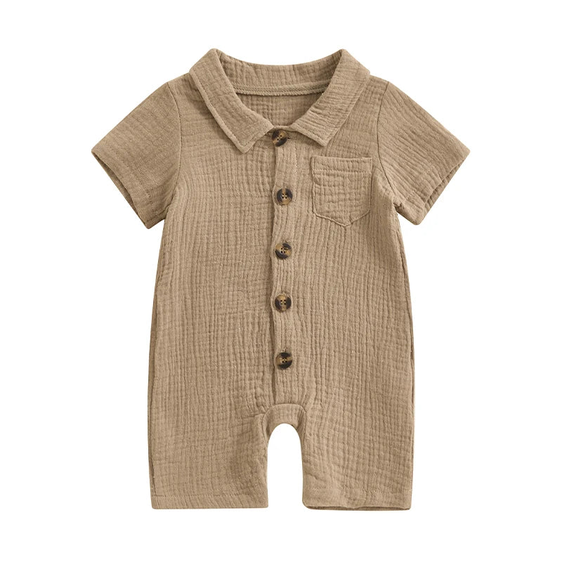 Newborn Short Sleeve Jumpsuit