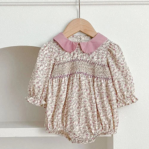 Pink Collar Cotton Princess Dress