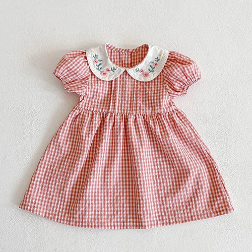 Red and White Checkered Romper