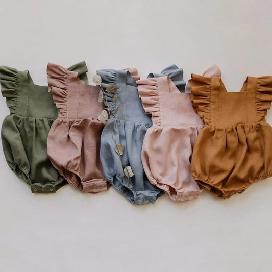 Ruffles Cotton & Linen Romper