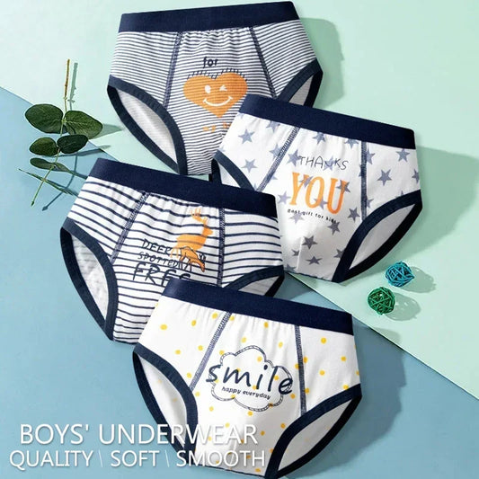4-Pack Kids Cotton Briefs