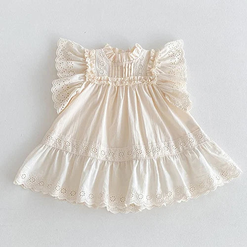 Princess Lace Flying Sleeve Dress