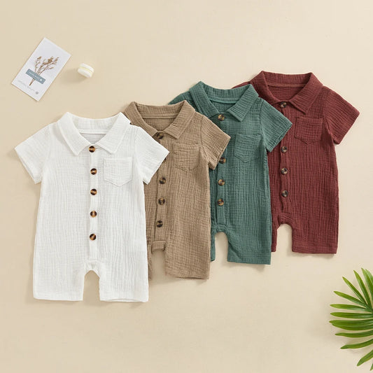 Newborn Short Sleeve Jumpsuit