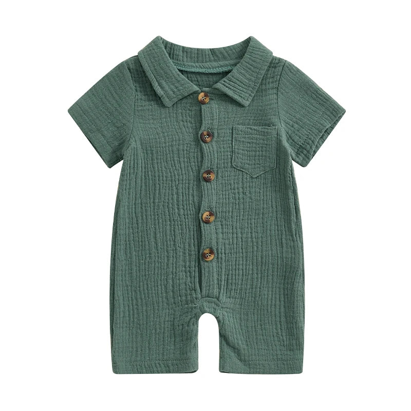 Newborn Short Sleeve Jumpsuit