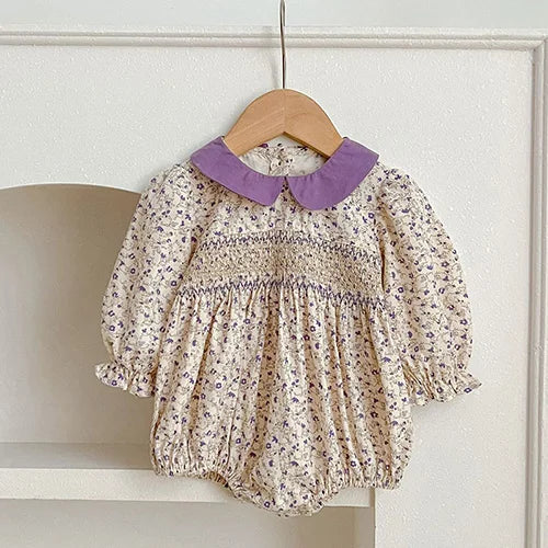 Pink Collar Cotton Princess Dress